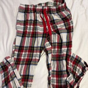 Old Navy Red and White Plaid Pajama Bottoms